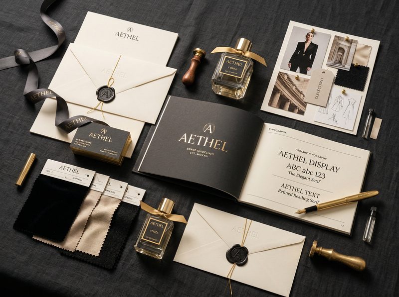 AETHEL Luxury Fashion Brand Identity